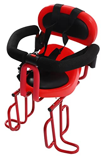 GramStudio Siège arrière de vélo, porte-bagages, siège arrière amovible avec ceinture de sécurité et rampe en forme de U, pour 6 mois à 6 ans