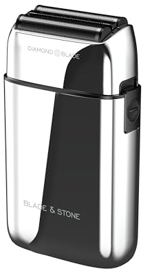 Blade & Stone PS501 - Afeitadora de aluminio para hombre, afeitadora inalámbrica de doble lámina con cuchillas Graphene-X y motor digital de 8000 rpm, maquinilla de afeitar recargable en húmedo y seco