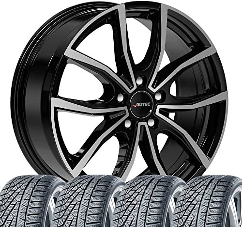 4 Winterräder Winterkompletträder Vidron 6,5x16 ET 46 5x112 Schwarz poliert mit 205/55 R16 94H SEM Speed-Grip 5 XL kompatibel mit Seat Toledo Leon Altea