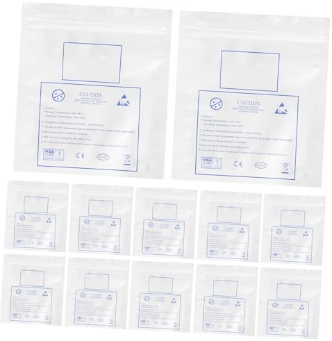 OSOLADY 20stücke Antistatische Verpackungsbeutel Wiederverschließbar Für Elektronikkomponenten Aus Pet Al Pe Material Mit Selbstklebenden Streifen Für Einfache Handhabung