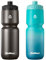 WEMEET Fahrrad Trinkflasche 2er-Pack, Auslaufsichere Squeeze Sportflasche mit Volumenskala, BPA frei, für Radsport, Outdoor (Schwarz & Grün Blau, 1000ml)