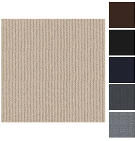 CUCOS Mattplattor självhäftande, 30 x 30 cm matta, lätt att klippa, mjuk matta kakel för vardagsrum, kontor och kök – 30 plattor per låda/3 m²