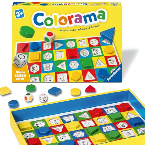 Ravensburger 12010013 Colorama - Mina första spel: barnspel, spel från 3 år och uppåt, för 1-6 spelare, present till flickor eller pojkar