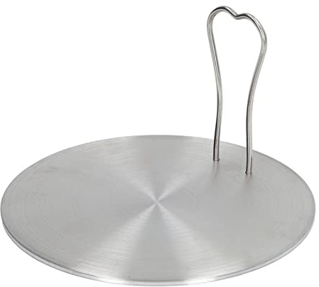 Keenso Plaque à induction électrique pour cuisinière à induction - Adaptateur de diffuseur avec poignée sûre pour cuisinière à gaz électrique - Cuisine domestique (18#)