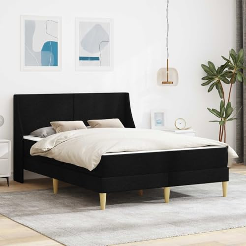 Holepyr Sängram med madrass och huvudgavel av polyester, plywoodram, andningsbar vändmadrass med skyddsöverdrag, praktiskt förvaringsutrymme, lämplig för sovrum, gästrum