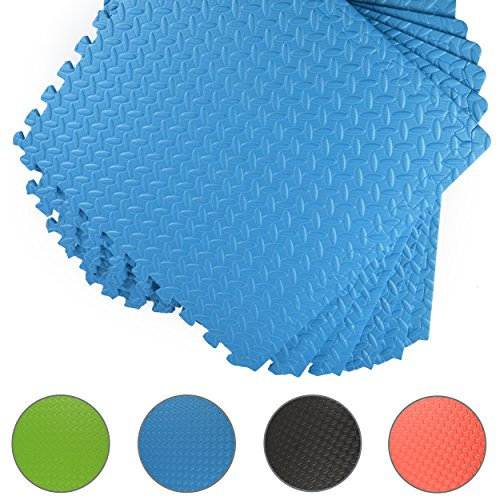 Apollo Schutzmatte, 6 Stk 60x60x1,2cm rutschfeste EVA Trainingsmatte Puzzlematte
