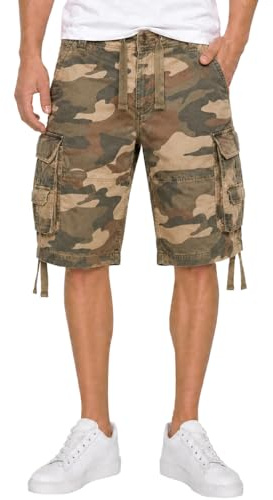 Brandit Vintage Shorts, Farbe: li.woodlan, Größe: XL