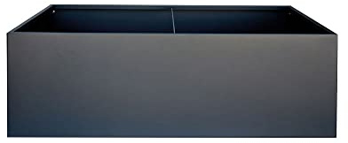 herstera Garden Metall Pflanzkübel Cube | Anthrazit | 150x100x50 cm