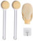 FRXAEZTG Set Spazzola Doccia con Manico Lungo e Asciugamano,2 PCS Spazzola Schiena per Schiena, Massaggio e Schiuma,L'esfoliazione Della Schiena