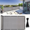 Vocray 0,9x5M Balkon Sichtschutzzaun Abdeckung, Apartment Geländerschutzstoff,Schattierungsnetzgewebe für Terrasse, Hinterhof Veranda (Hellgrau)