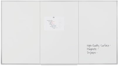 Bi-Office Outsize – Magnetisk Whiteboard, 180 x 100 cm, Lackad Stålyta, Aluminiumram