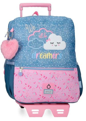 Enso Dreamer Rucksack mit Trolley, Blau, 25 x 32 x 12 cm, Polyester, 9,6 l, blau, Rucksack mit Trolley