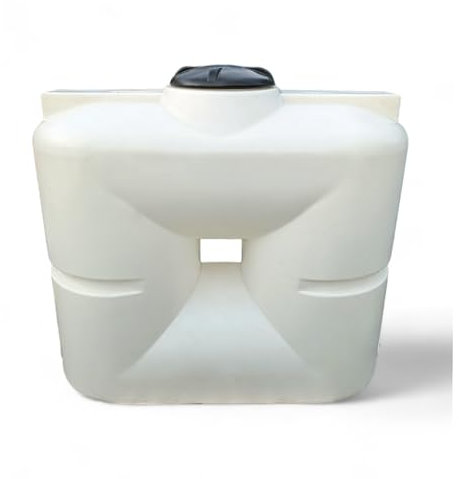 Varile 1000L Trinkwassertank | Wandtank | integriertes 1 Innengewinde | BPA-Frei | Made in EU | Lebensmittelgeeignet (Weiß)