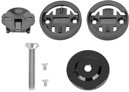 Alomejor Mountain Road Bike Vorbau Obere Abdeckung Halterung mit GPS Tacho Halterung mit Stoppuhr (Black)