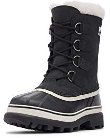 Sorel Caribou wasserdichte Schneestiefel für Damen, Schwarz (Black x Stone), 38 EU