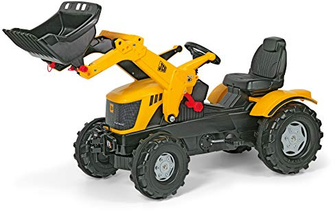 ROLLY TOYS, Veicolo A Pedali Farmtrac JCB 8250 con Ruspa - 611003