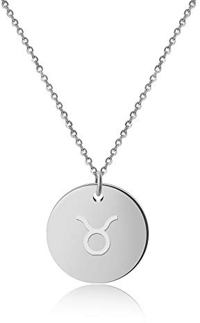 GD GOOD.designs Sternzeichen Kette Stier für Damen Silber | wasserfeste Zodiac Halskette mit Horoskop Anhänger aus hautverträglichem Edelstahl