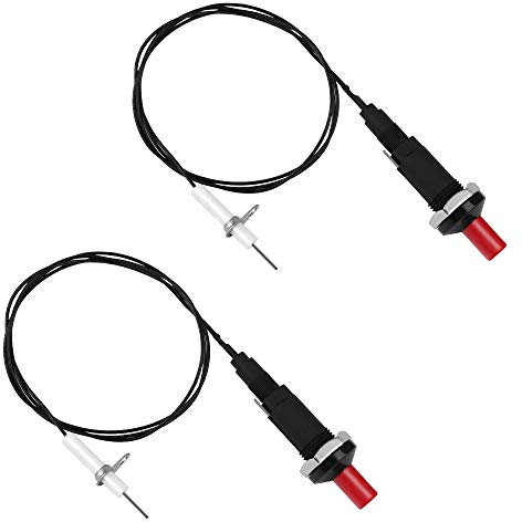 Ledoo 2 Pcs Encendedor de Chispa Piezoeléctrico 2 Kit Encendido de Chispa Piezoeléctrica Juego de Encendido de Chispa Piezoeléctrica Kit de Encendido de Botón de Barbacoa