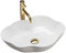 Rea Waschbecken Waschtisch Aufsatzwaschbecken Keramik Hochglanz Handwaschbecken Aufsatz Waschschale Perle Design Weiß 37x51