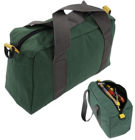 Borsa Porta Attrezzi Lavoro a Bocca Ampia 30x12x18cm/11,8x4,7x7,1 Pollici Borsa Porta Attrezzi Heavy Duty, Multipurpose Tote Borse per Elettricisti Falegnami Tecnici Portautensili (12 Pollici)