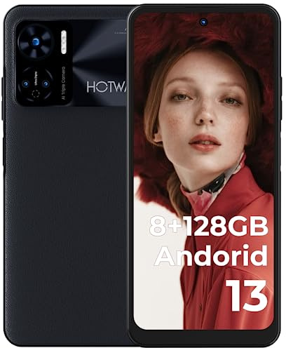 HOTWAV Note 12 Android 13 Smartphone Ohne Vertrag, 6.8HD+ Display 48MP+16MP Dual Kamera, 8GB/128GB/1TB(SD)Speicher Octa Core Handy Günstig, 6180mAh 20W dual 4G Simlockfreie Handys, NFC, Fingerabdruck