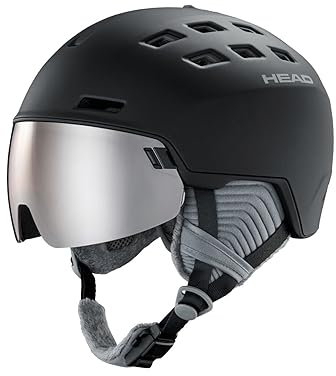Skihelm Snowboardhelm Ski Snowboard Helm - HEAD Rachel - Größe: M (56-59 cm) - Farbe: schwarz - mit Visier - Damen