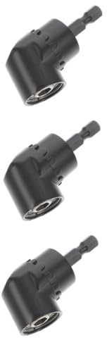 Hemobllo 3piezas Adaptador De Destornillador De Ángulo De Grados Para Taladros Extensor Flexible De Herramienta De Acceso Espacios Reducidos Compatible Diversos Trabajos