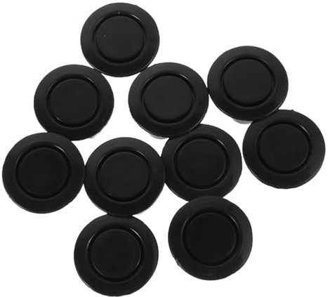 Mikinona 10pcs Hole Plug Radar Cover Car Bumper Plugs Auto Body Hole Cover Truck Body Vehicle Universal Car Bumper Cap Black