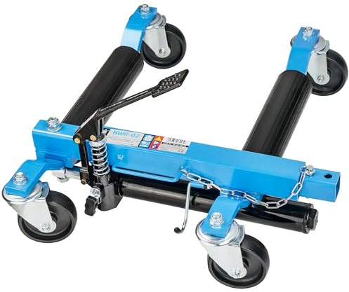 STIX HWR-02 Hydraulisk rangervagn 680 kg för däck upp till 300 mm | 680 kg kapacitet, hydraulisk konstruktion, för däck upp till 300 mm, idealisk för verkstad och garage