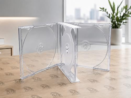 VISION MEDIA® 2 X 4 WAY MULTI CLEAR CD JEWEL CASE