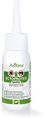 AniForte Ectoprotex Dog 50ml - Tick, Mite and Flea Treatment for Dogs, Spot On For Protection and Prevention Against Parasites, Effective Repellent, Natural Alternative to Chemical Flea Killer Sprays