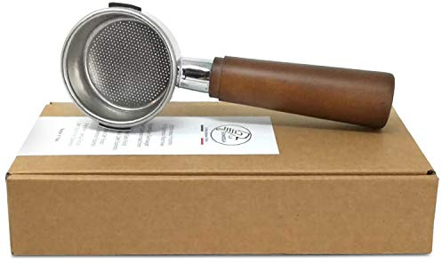 Bottomless Portafilter Lusso for La Pavoni Europiccola Professional Stradivari Lusso Lever Espresso Machine with 2 Cup Filter Basket Included