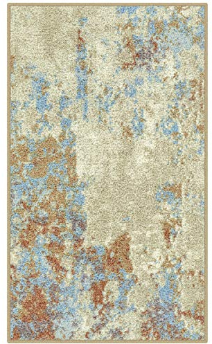Maples Rugs Southwestern Stone Distressed Abstract Area Rugs Carpet for Living Room & Bedroom [Made in USA], 1 ft (8 in) x 2 ft (10 in), Multi