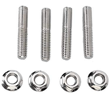 VOBOR Auspuff Schraube, Universal Motorrad Universal Eisen Rostschutz Korrosionsschutz Outlet Auspuff Stehbolzen Schrauben Muttern Schrauben Kit Set