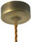 AMARCORDS - Auvent de plafond en métal, cache fil pour lustre couleur LAITON, boîtier de lampe complet avec accessoires serre-câbles, vis et support de plafond. Diamètre 77mm hauteur 26mm