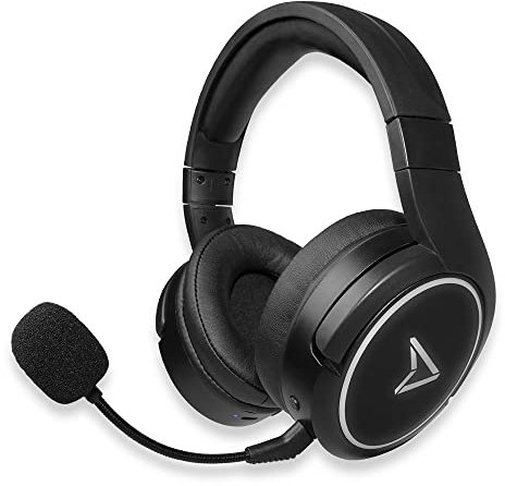Steelplay Impulse - Casque Gaming sans Fil - PC/Switch/Mobile (Bluetooth) et PS4/PS5/Xbox One & Series (Jack 3.5mm) - Micro détachable, Batterie 28h, Léger, Confortable, Commandes intégrées, Noir
