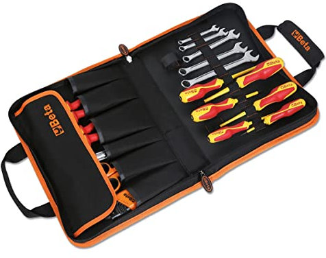 Beta 2001/BZ24 MQ - Valigetta pieghevole con assortimento di 24 utensili per elettricisti
