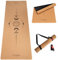 DIVASYA Premium Yogamatte Kork: aus Naturkautschuk & Kork | 100% natürlich & nachhaltig | 183 x 66 x 0,4cm | inkl. Tragegurt | Yoga Matte rutschfest | schadstofffrei | kein TPE | robust & langlebig