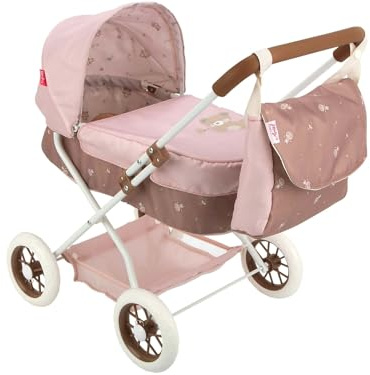 ARIAS-Coche Paseo con Capota Bear. Plegable y con capazo extraíble. Inlcuye Bolso. La Altura del Manillar es de 55 cm. Medidas: 37x56x56 cm. Juguete Niños +3 años (ARI40863)