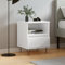 Lauuoeriau Home & Garden,Furniture-Bedside Cabinet High Gloss White 40x35x50cm Engineered Wood
