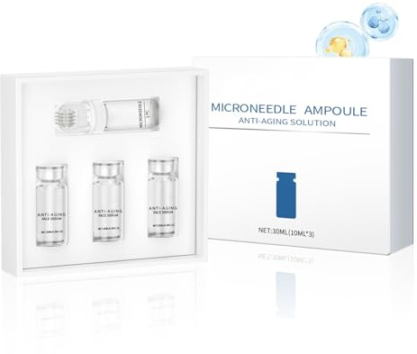 Sistema de microinfusión, micro infusión, suero de microneedling, juego de microagujas, ácido hialurónico y colágeno, ampollas de suero de ácido hialurónico y colágeno, hidratación y plumping Glow