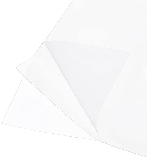 BENECREAT 25PCS A4 Size Double Sided Tape Sheets 30x21cm Strong PET Adhesive Tap Sheet for Arts Craft Photo Albums Making, 0.1mm Thick