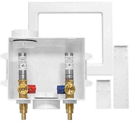 GUOFIS Washing Machine Outlet Box SS Water Arrestor,1/2PEX Inlet(WM007-1)