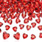 200 Stück Rote Diamanten Deko Herz Acryl Hochzeit Deko ​​rote Dekosteine Geeignet für Hochzeits-Streudekoration, Valentinstag Dekoration, DIY-Kunsthandwerk, Muttertags-Dekoration (Rot)