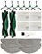 Yivy Accessoires compatibles avec iRobot Roomba Combo Essential Y0112/Y011240/Y0110/Y01040/Y014020 - Lot de 17 pièces : 2 brosses principales, 6 brosses latérales, 4 filtres, 4 Chiffons de Nettoyage,