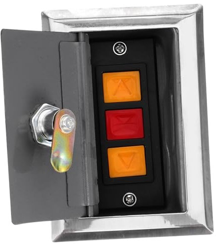 HOMOCONO Momentary Push Button Box for Electric Shutters Plastic Enclosure Garage Lift Door Push Button Outdoor Use