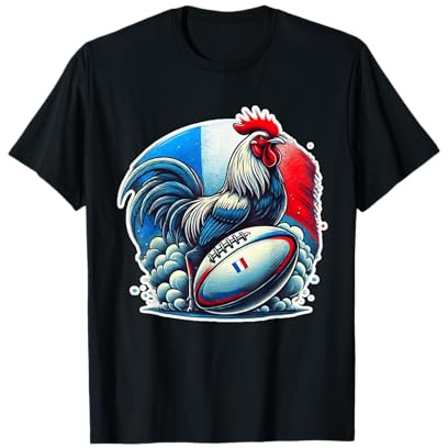 Rugby Coq de Poules Joueur De Rugby Rugbyman Humour Rugby T-Shirt