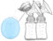 Maternal Breast Pump, Portable Breast Pump - Double Breast Pump for Strong Suction Breastfeeding - Portable Breast Feeding Hands- Low Noise Milk Pump for Travel