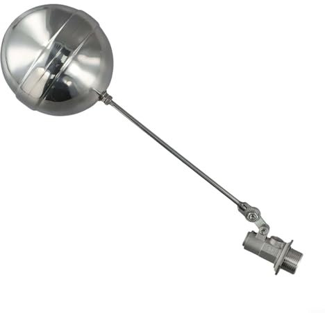 Oniissy 1 vanne à flotteur cylindrique en acier inoxydable adaptée à la gestion des réservoirs d'eau, une solution fiable en acier inoxydable pour la régulation des fluides (DN20)