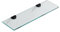 YCBTREE Glasregal,Glasablage 38.5×11.5cm Badezimmer Regal 6mm Dicke Rechteck Glas Duschregal mit Metall Halterung Wandregal Glas für Badezimmer Schlafzimmer Küche Büro (1, Rechteck)